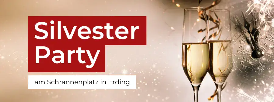 Bild von Sektgläsern als Symbolbild für die Silvester Party in Erding.